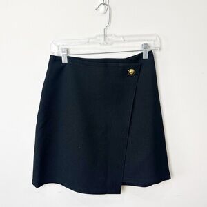 Loft Black Wrap Skirt